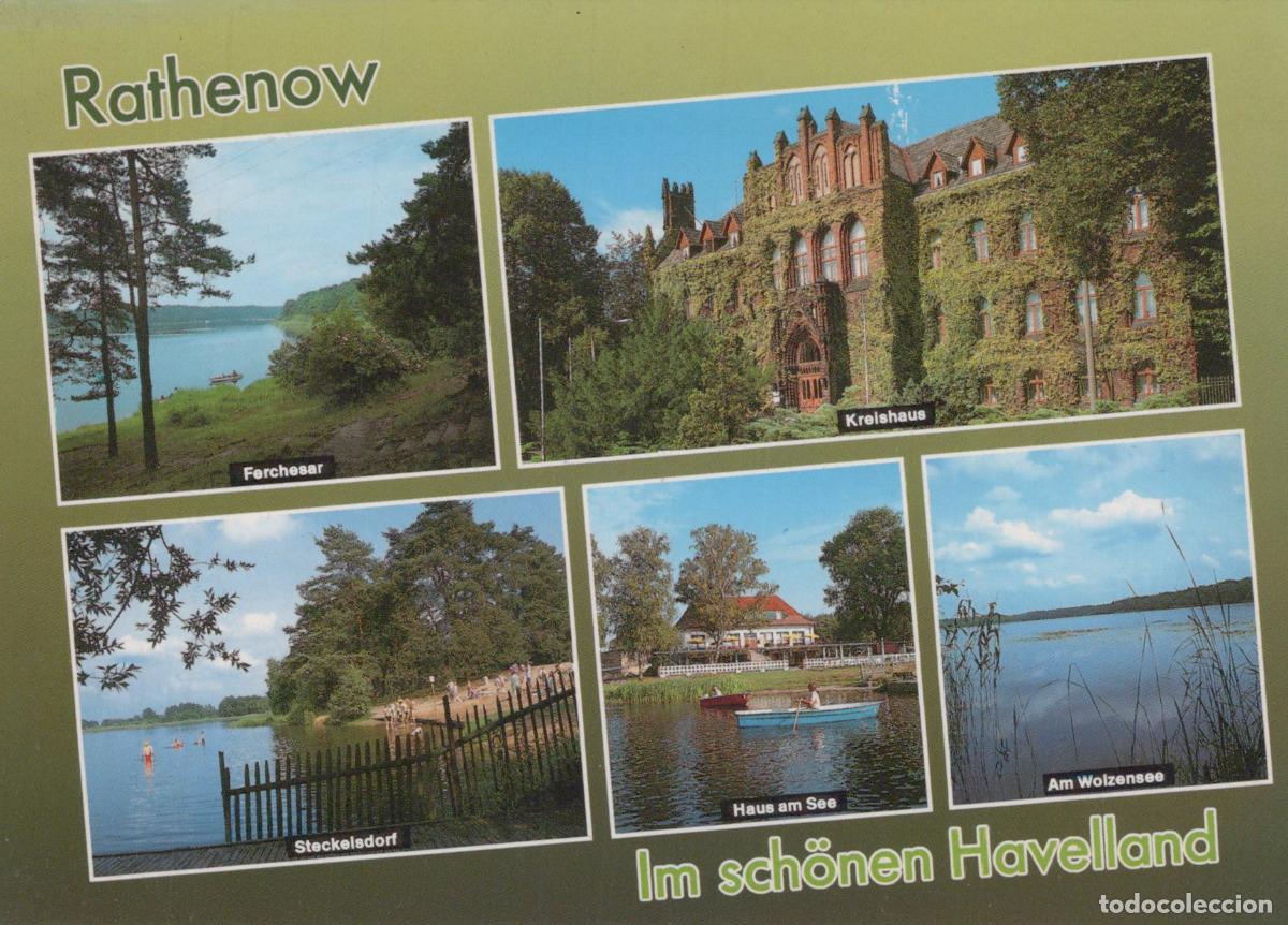 Postales: Deutschland Rathenow Havelland Multiview Kreishaus Seen *YAF344