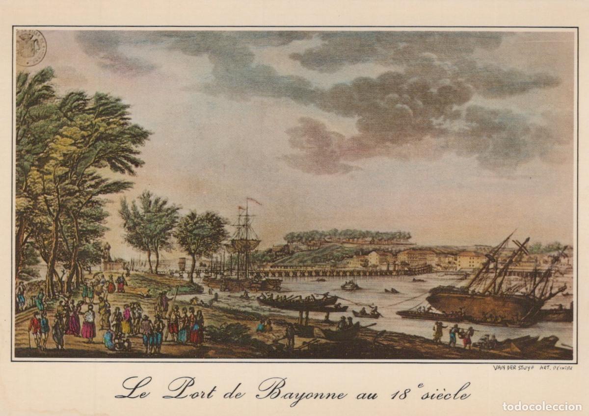 Postales: France Bayonne Port au 18e Pont Citadelle Voilier *YAF230
