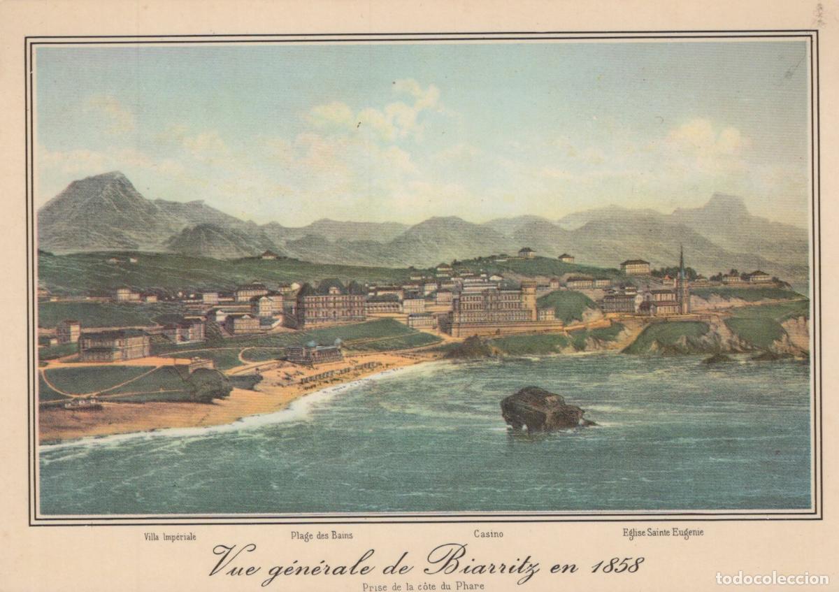 Postcards: France Biarritz Vue G&eacute;n&eacute;rale Villa Imp&eacute;riale Casino 1858 *YAF235
