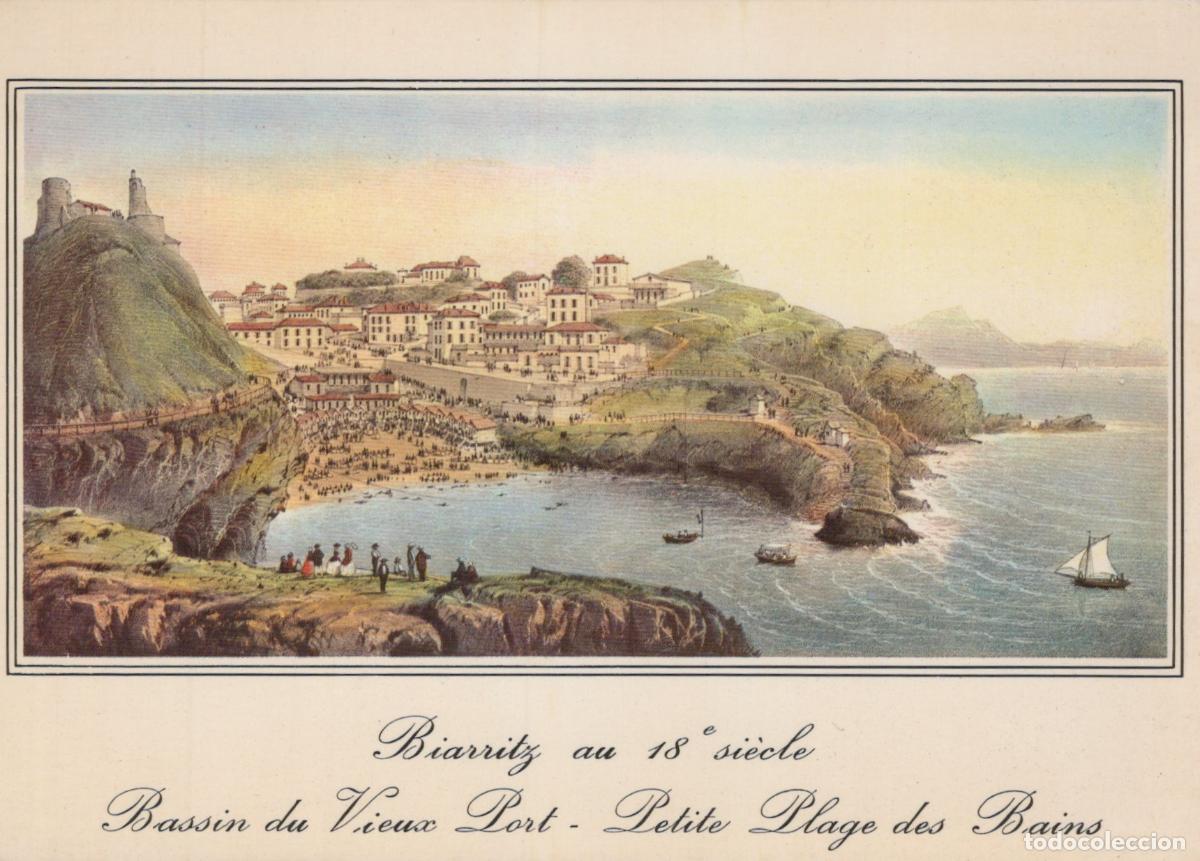 Postcards: France Biarritz Bassin du Vieux Port Xviiie Si&egrave;cle Unposted *YAF234
