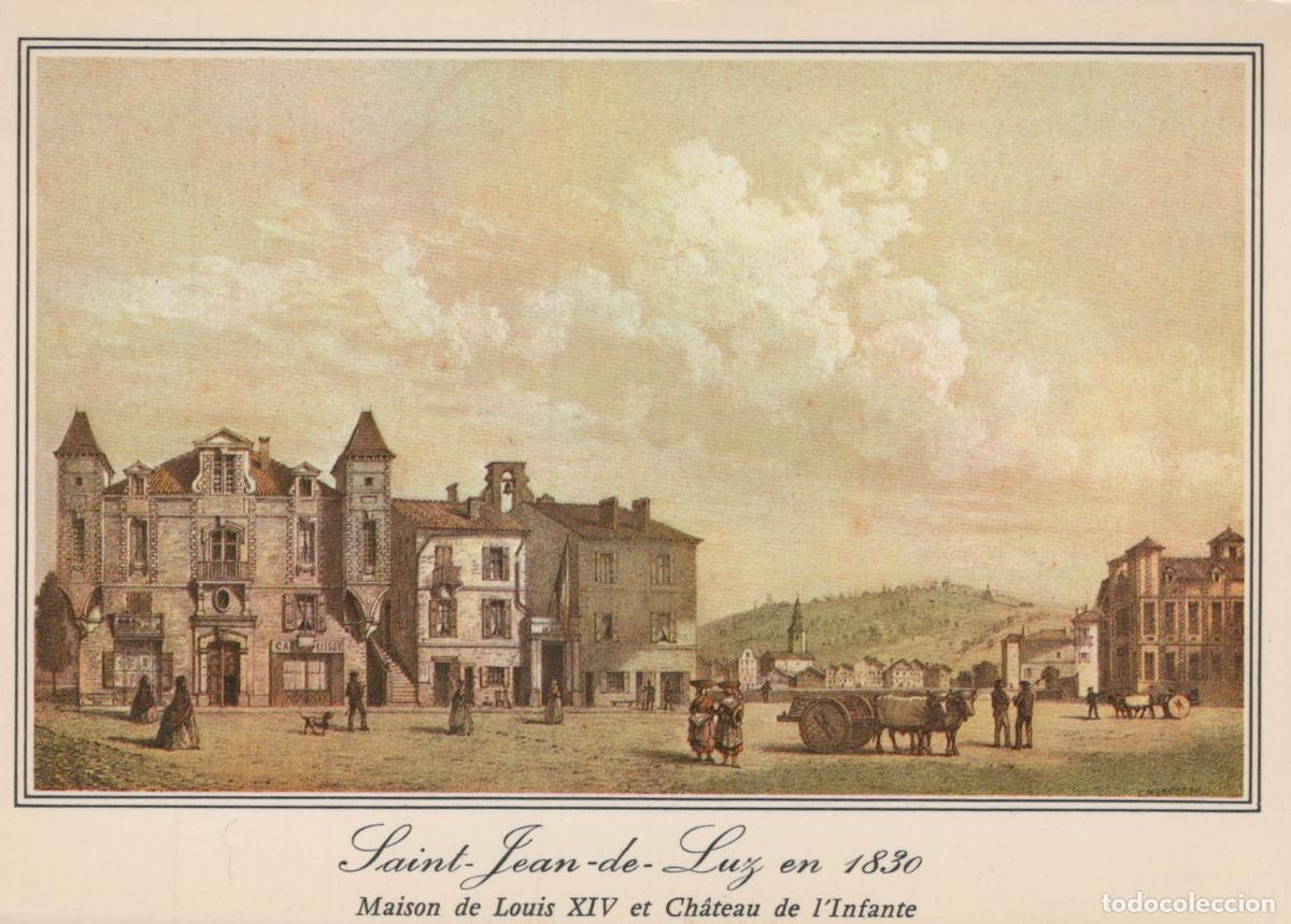 Postcards: France Saint Jean de Luz Vieille Gravure Maison Louis XIV Ciboure Post&eacute;e *YAF240