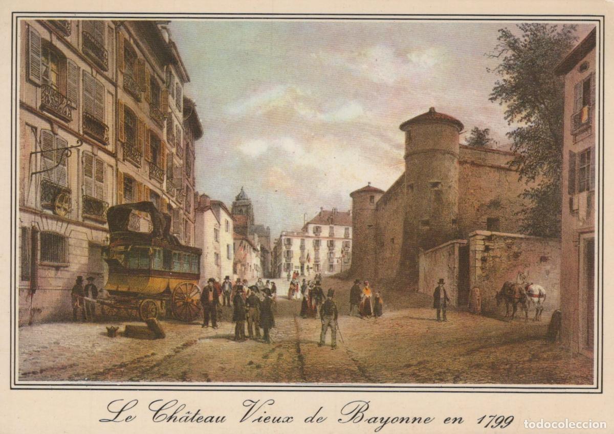 Postcards: France Bayonne Ch&acirc;teau Vieux Cath&eacute;drale Rue Sc&egrave;ne Cal&egrave;che *YAF241