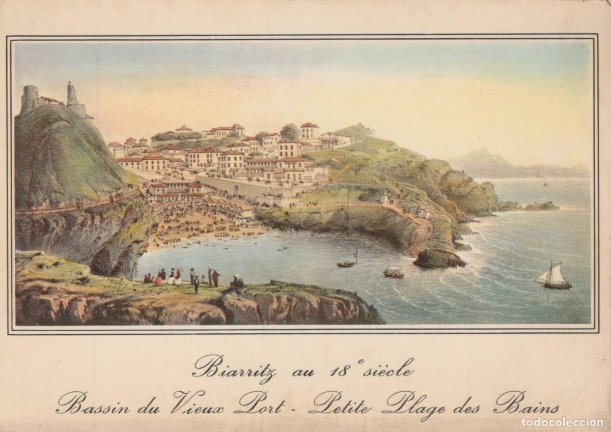 Postkarten: France Biarritz Pyr&eacute;n&eacute;es Atlantiques Gravure 18e Si&egrave;cle Port Unposted *YAF249