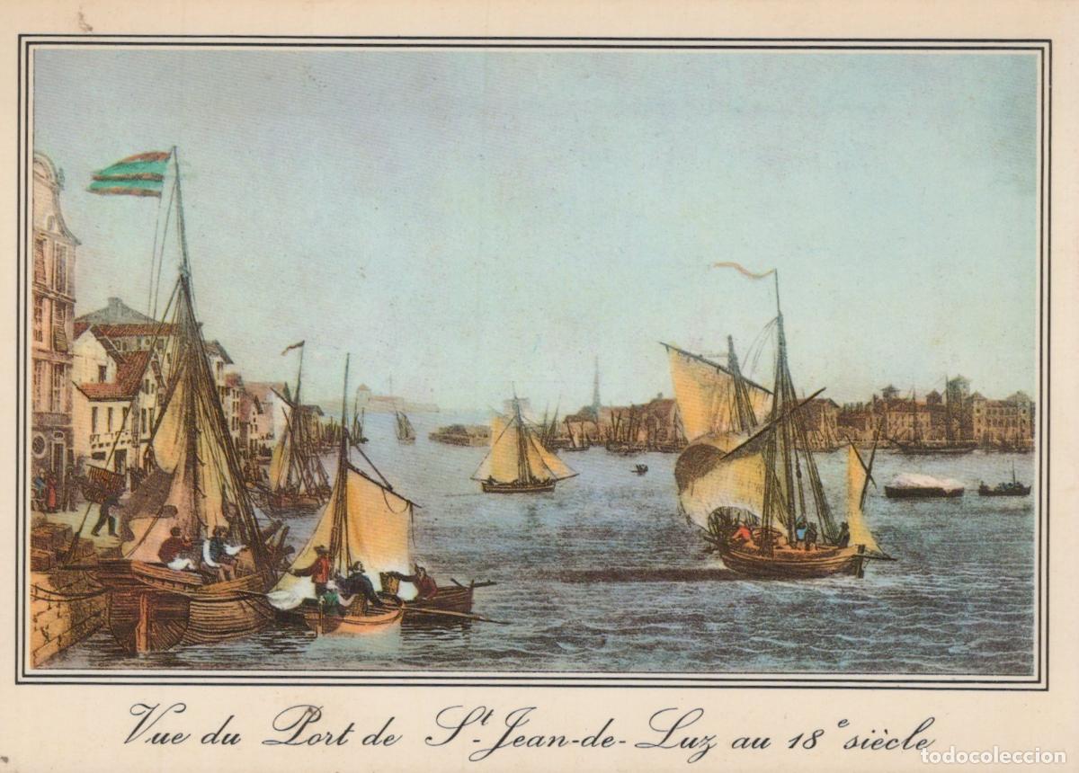 Postcards: France Saint Jean de Luz Port 18e S Bateaux de P&ecirc;che Unposted *YAF246
