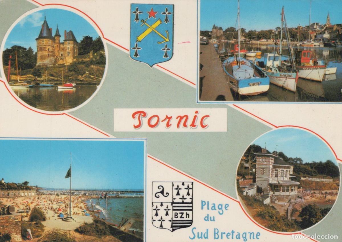 Postcards: France Pornic Bretagne Vues du Port Plage Ch&acirc;teau Paysages C&ocirc;tiers *YAF399