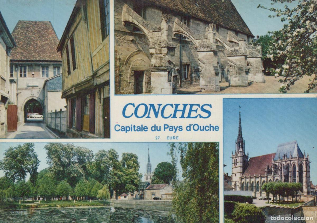 Cartes Postales: France Conches Centre Historique &Eacute;glise Saint Pierre *YAF403