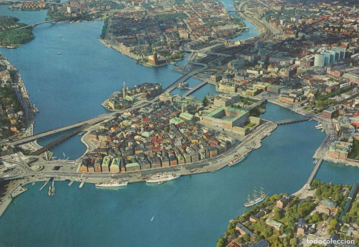 Postais: Sweden Stockholm Sverige Flygfoto Gamla Stan Stadsk&auml;rnan P&aring; Unposted *YAF276
