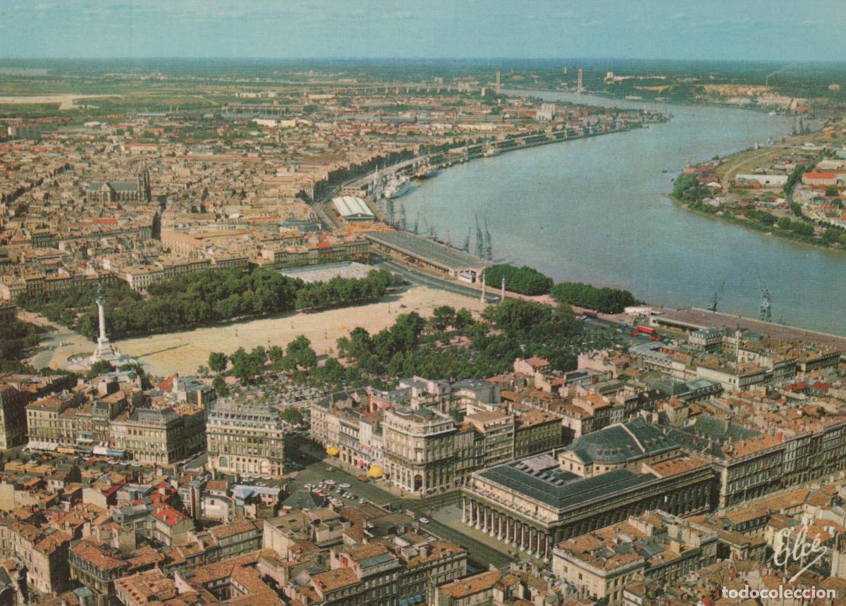Postais: France Bordeaux Vue A&eacute;rienne Grand Th&eacute;&acirc;tre Place Quinconces Unposted *YAF286