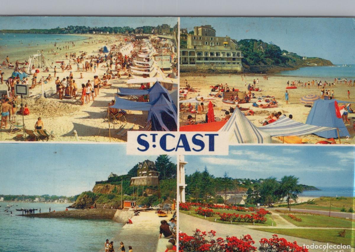 Postais: France Saint Cast le Guildo Bretagne Plages Port Vues C&ocirc;ti&egrave;res Jardins *YAF503