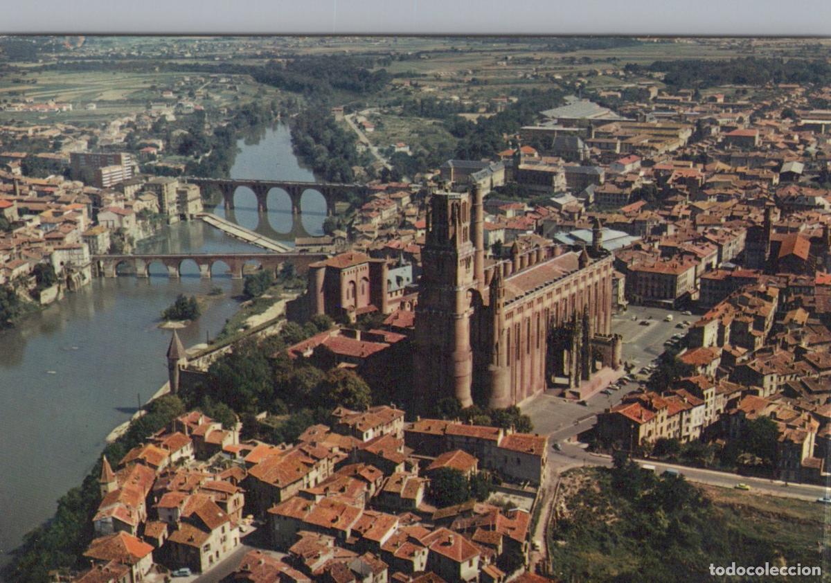 Postais: France Albi Occitanie Vue A&eacute;rienne Basilique Sainte C&eacute;cile Ponts Tarn *YAF508