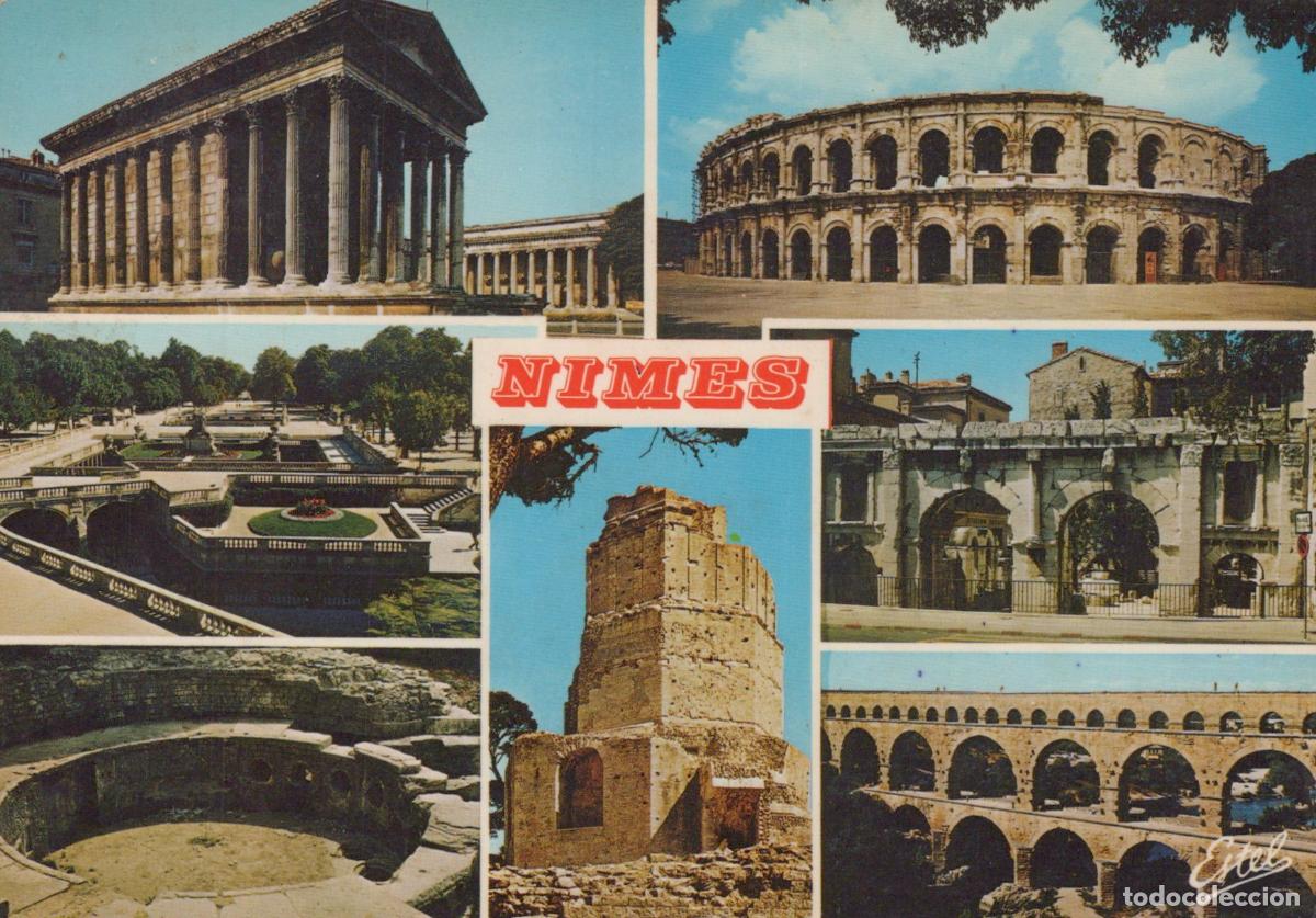 Postais: France Nimes Architecture Romaine Ar&egrave;nes Maison Carr&eacute;e Pont du *YAF533