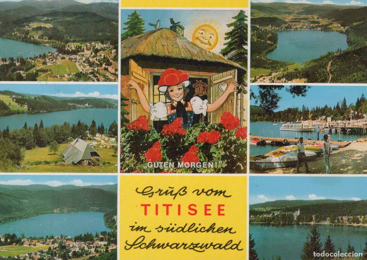 Cartoline: Deutschland Titisee See Panoramen Schwarzwald Motiv Gestempelt *YAF351