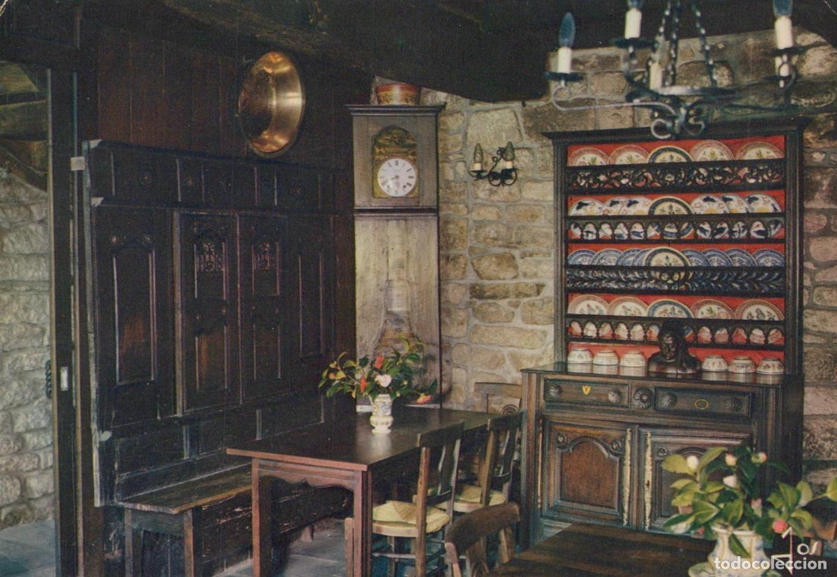Postais: France Locronan Int&eacute;rieur Maison Renaissance Salle &Agrave; Manger *YAF357
