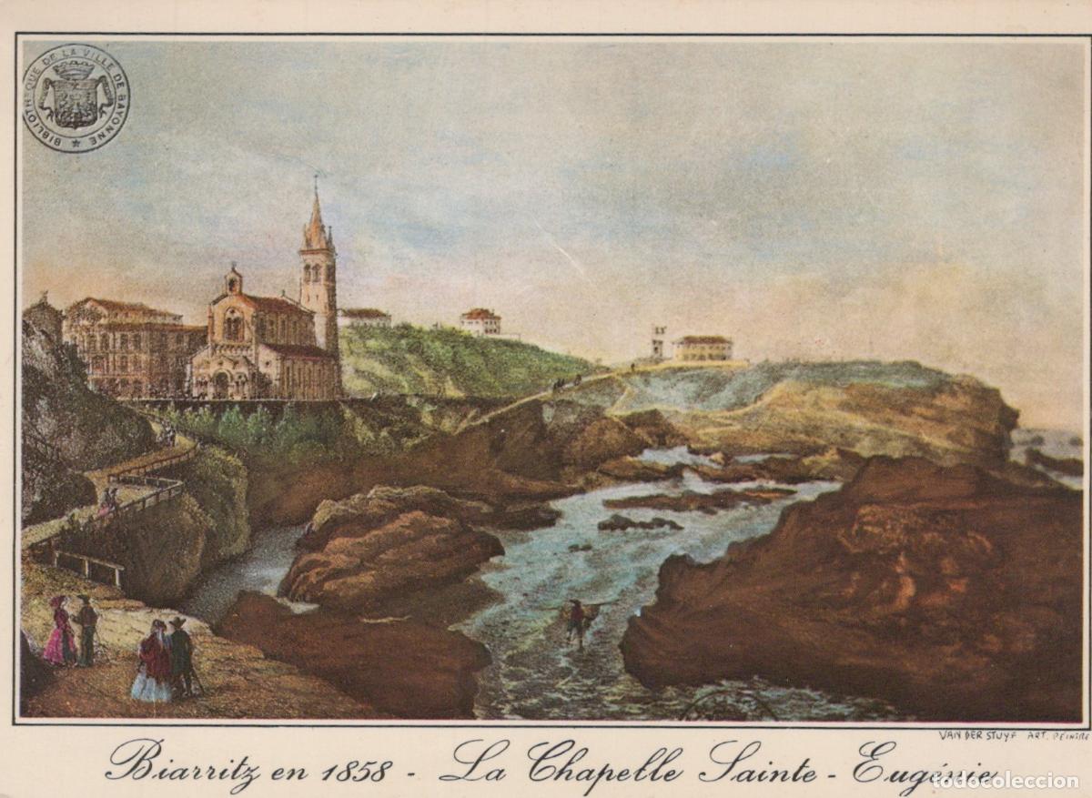 Postais: France Biarritz Chapelle Sainte Eug&eacute;nie Gravure 1858 Unposted *YAF578