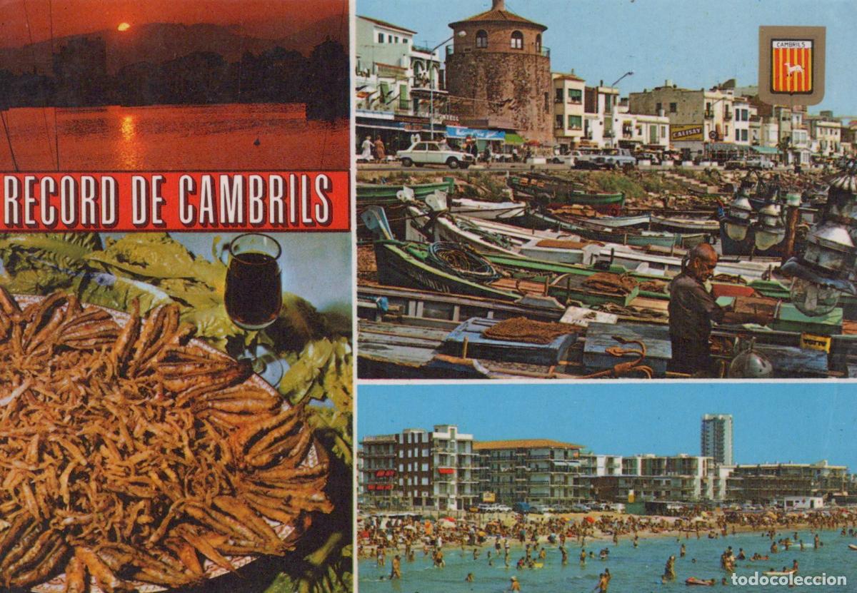 Postais: Espa&ntilde;a Cambrils Tarragona Playa Puerto Torre Gastronom&iacute;a Circulada *YAF375