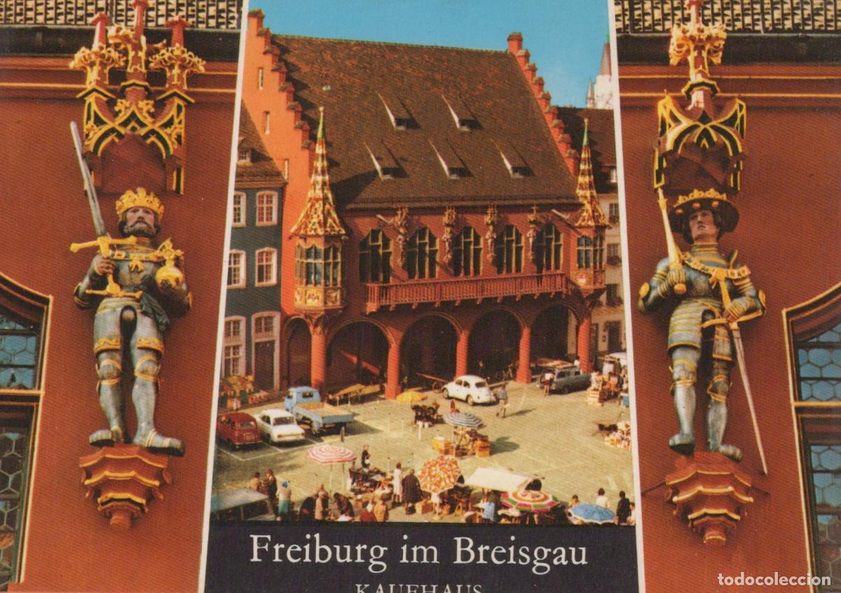 Postais: Deutschland Freiburg IM Breisgau Kaufhaus Architektur Statuen Unposted *YAF377