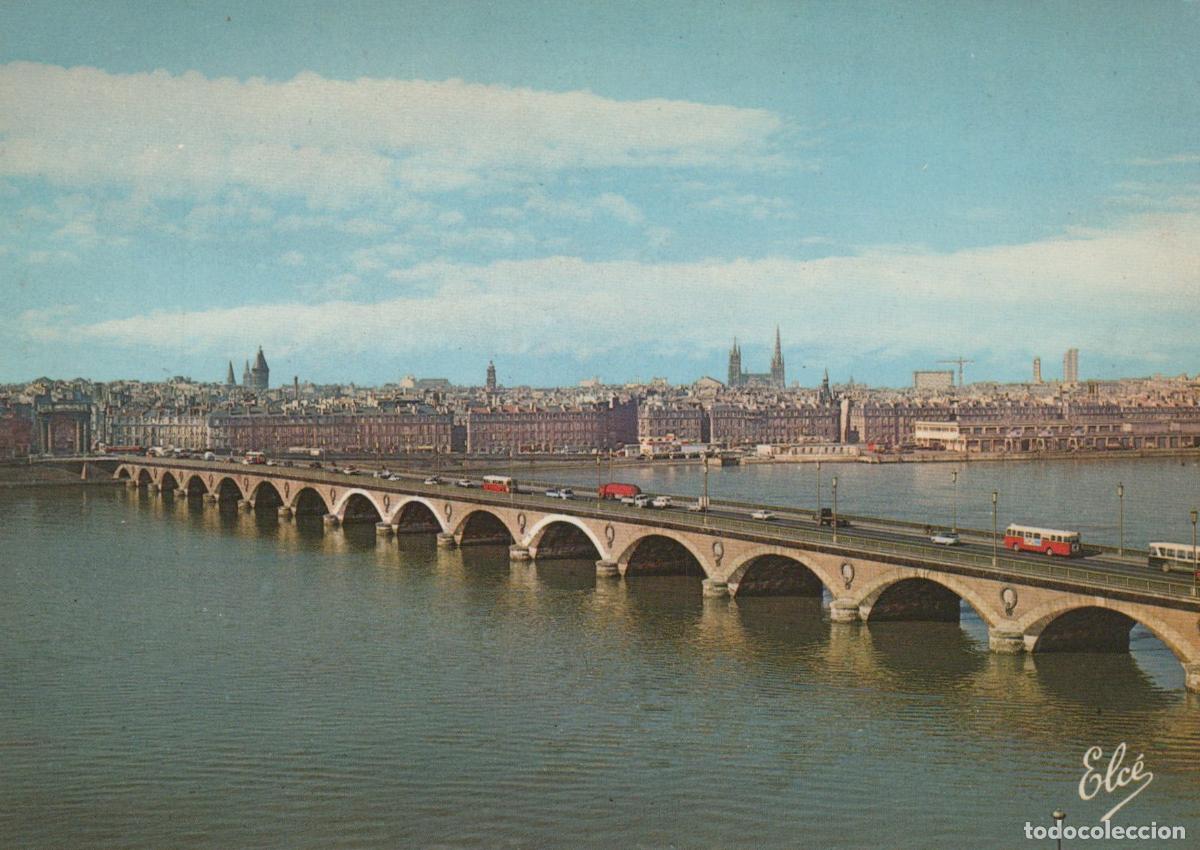 Postales: France Bordeaux Pont de Pierre Quais Paysage Urbain *YAF603