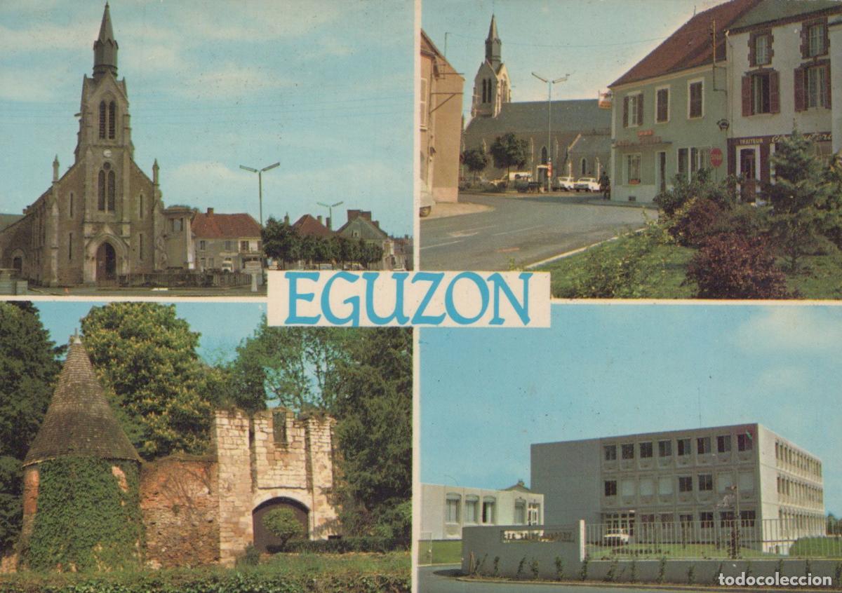 Postales: France Eguzon &Eacute;glise Ch&acirc;teau Rue et Coll&egrave;ge 1978 *YAF391