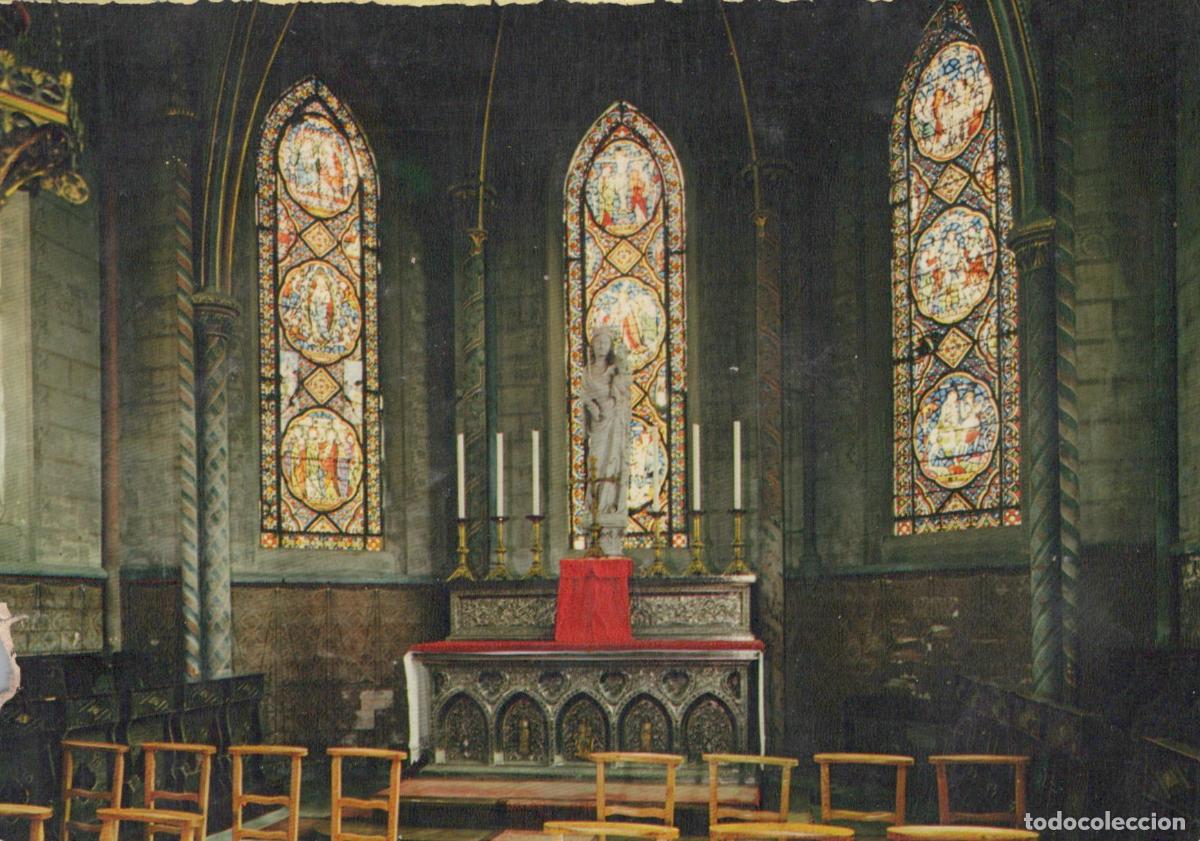 Postales: France Coutances Cath&eacute;drale Notre Dame Int&eacute;rieur Vitraux Unposted *YAF619
