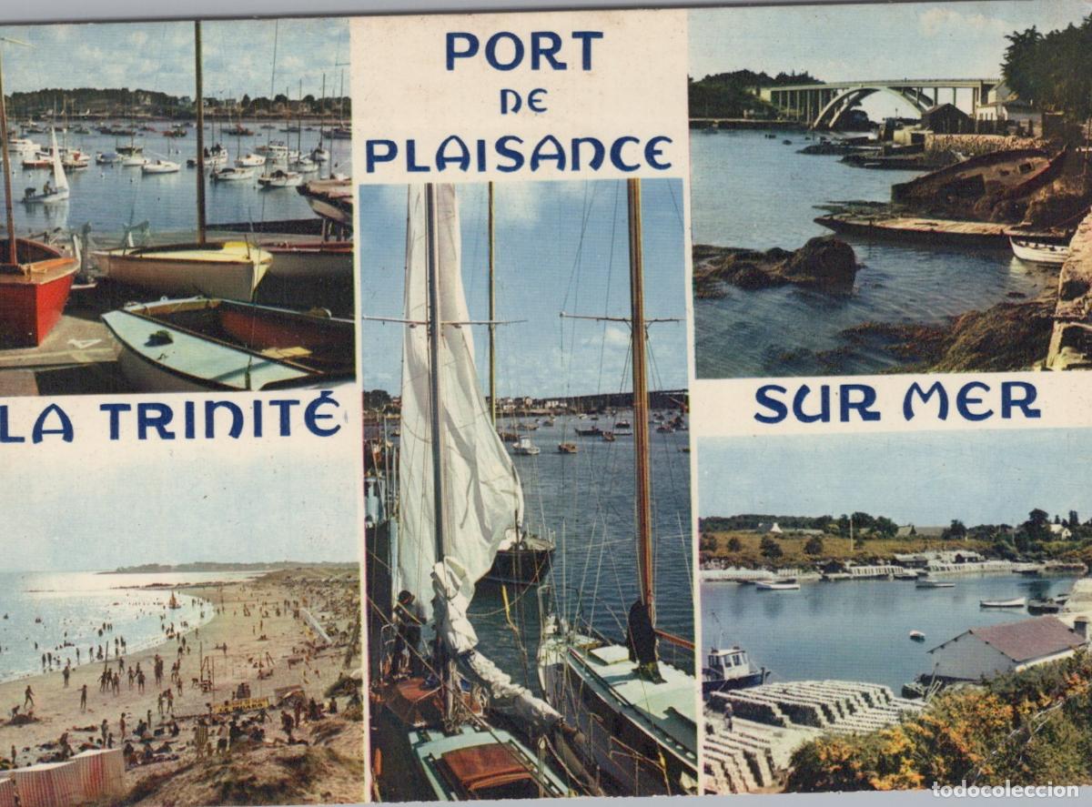 Postales: France La Trinit&eacute; sur Mer Port Plage et Pont *YAF397