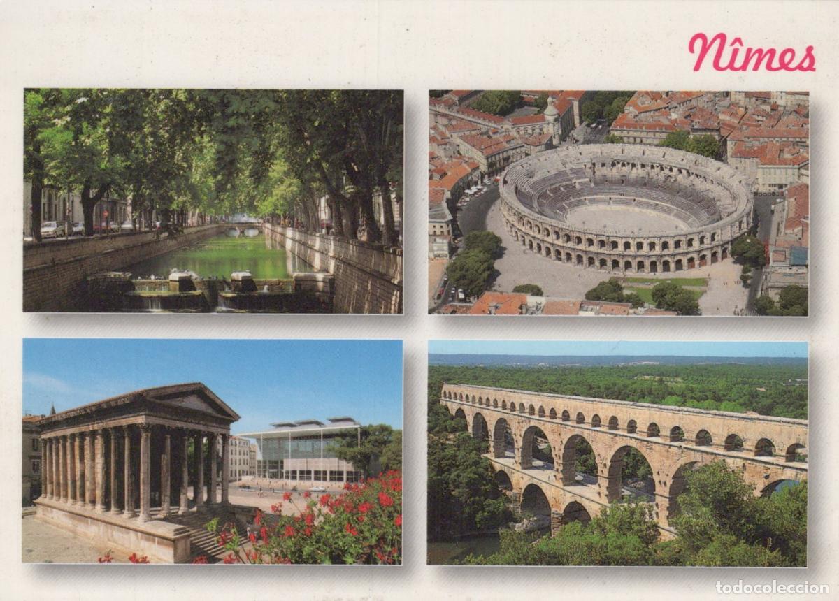 Postkarten: France Nimes N&icirc;mes Architecture Romaine Ar&egrave;nes Pont du Unposted *YAF412
