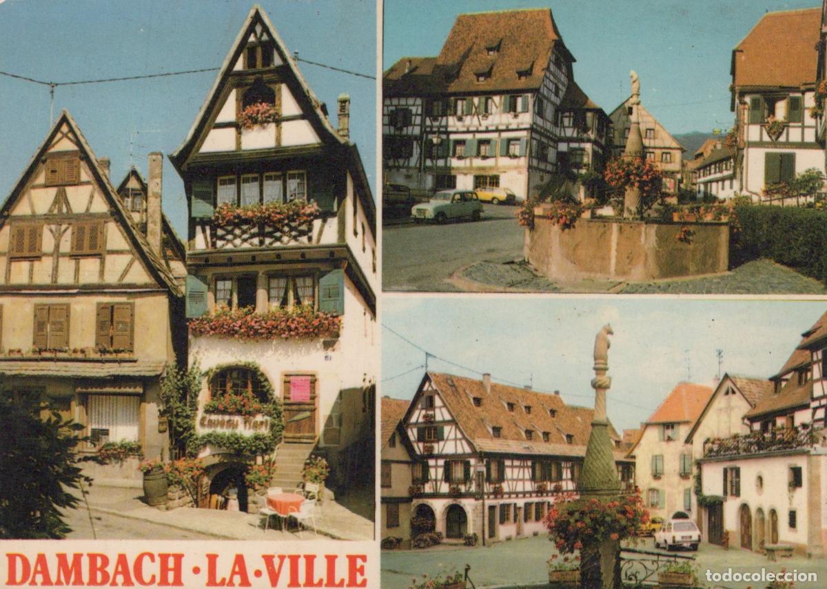Postales: France Dambach la Ville Maisons &Agrave; Colombages et Fontaine *YAF420
