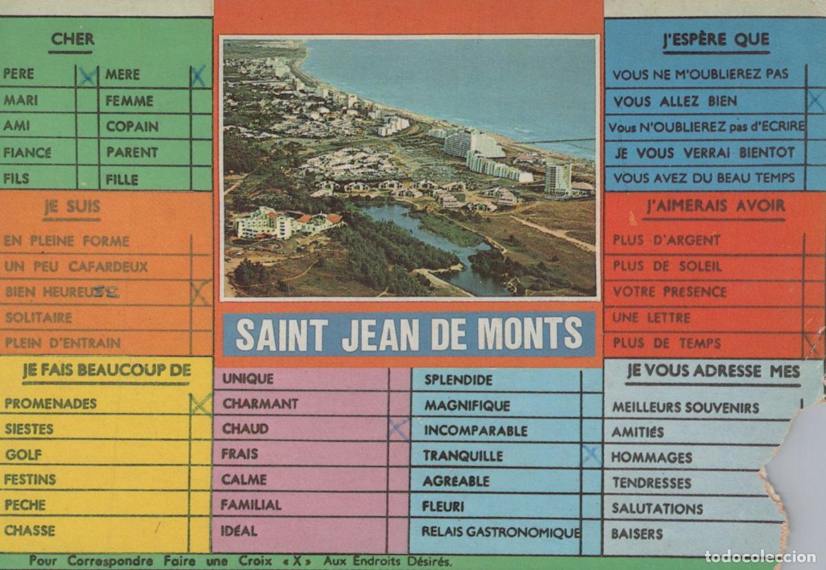 Postales: France Saint Jean de Monts Paysage C&ocirc;tier Station Baln&eacute;aire *YAF435
