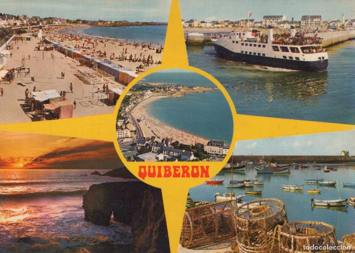 Postkarten: France Quiberon Bretagne Plage Port Maria Ferry P&ecirc;che *YAF437
