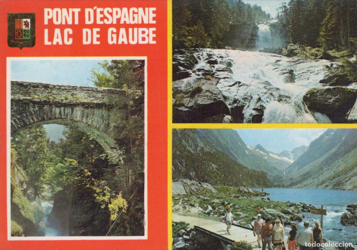 Postkarten: France Pont D Espagne Hautes Pyr&eacute;n&eacute;es Lac de Gaube Cascade *YAF455