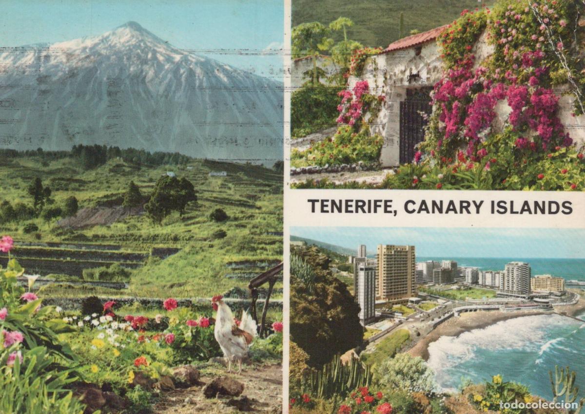 Postcards: Espa&ntilde;a Tenerife Teide Arquitectura Y Ciudad Costera Affrancata *YAF481