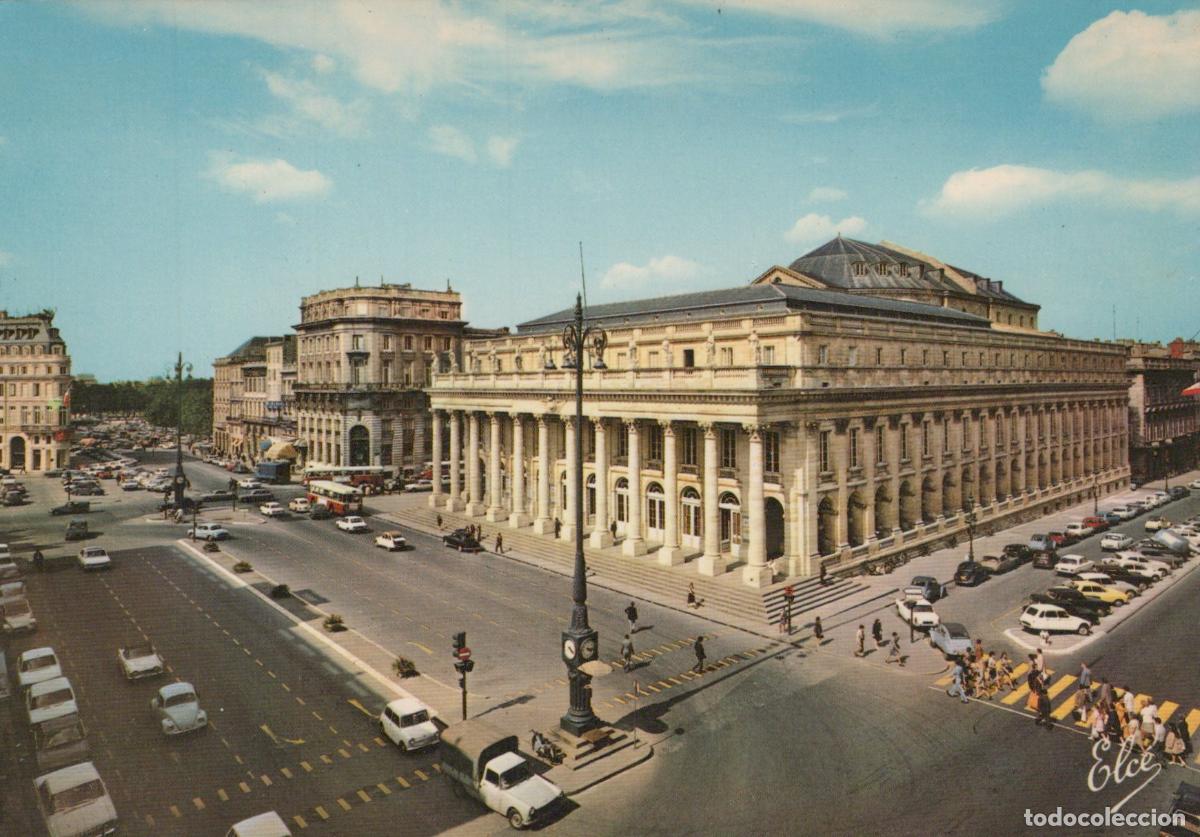 Postcards: France Bordeaux Grand Th&eacute;&acirc;tre Place Com&eacute;die Architecture Historique *YAF829