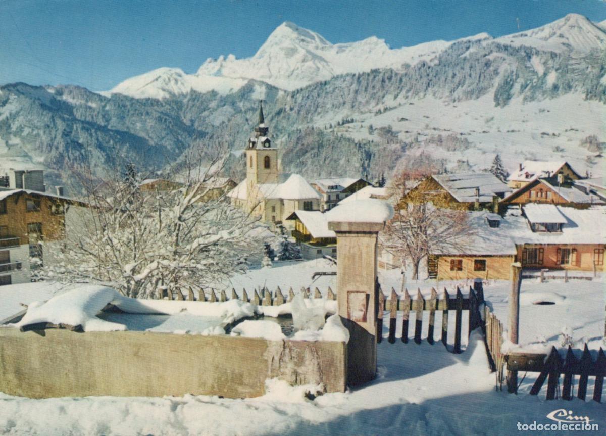 Postcards: France Notre Dame de Bellecombe Paysage Hivernal Enneig&eacute; Affranchie *YAF546