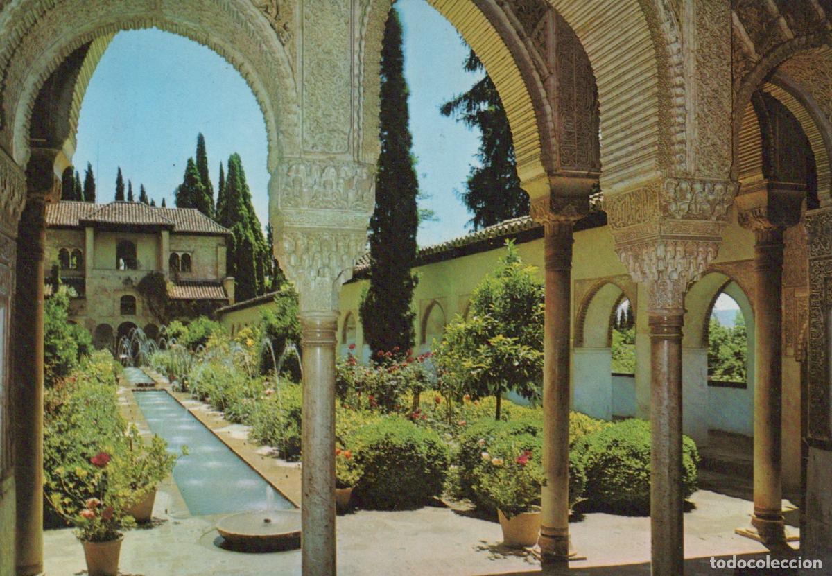 Postcards: Espa&ntilde;a Granada Alhambra Generalife Patios Jardines &Aacute;rabes Arquitectura *YAF542