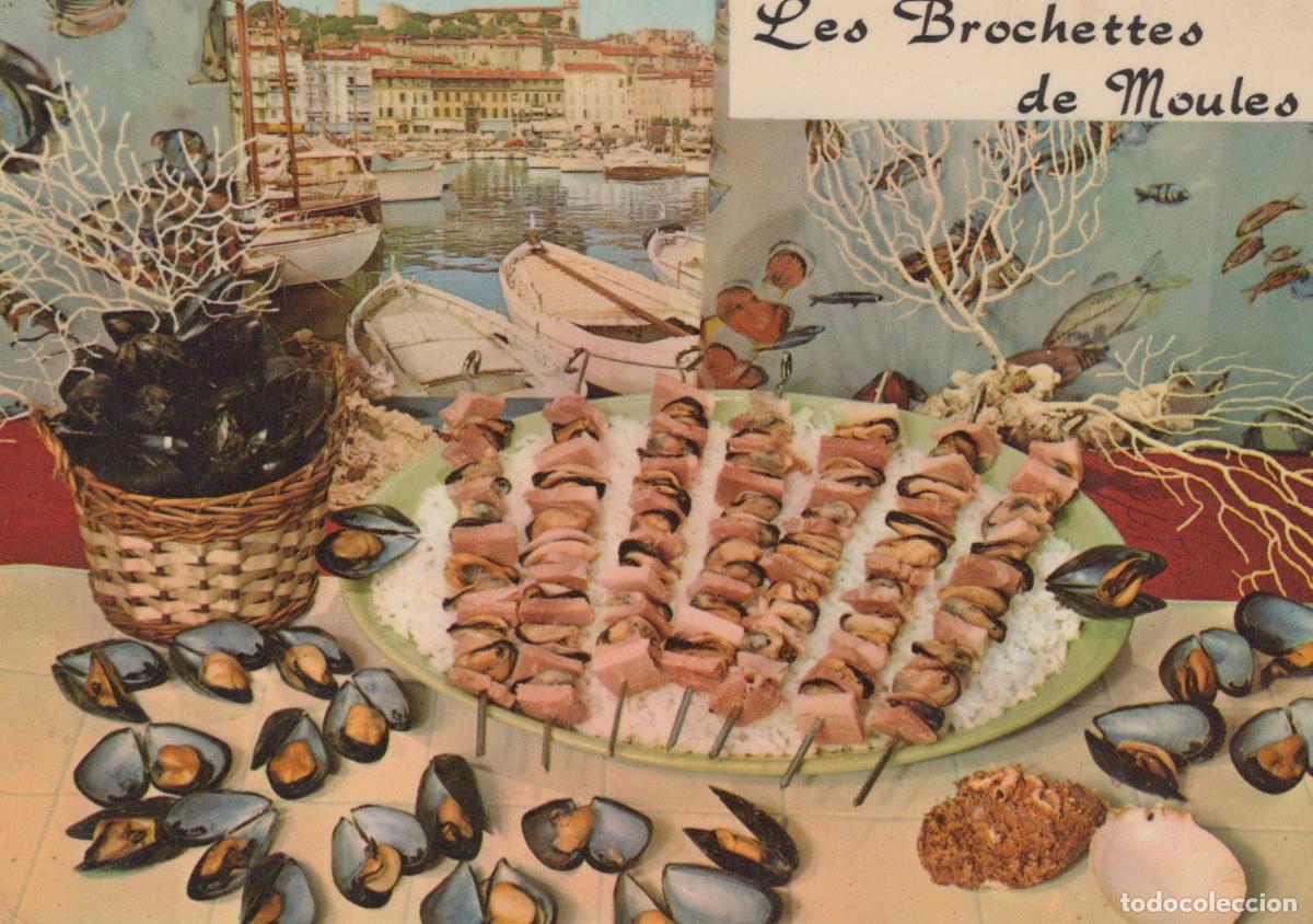 Postcards: France Paris &Icirc;le de Brochettes de Moules Port M&eacute;diterran&eacute;en Affranchie *YAF859