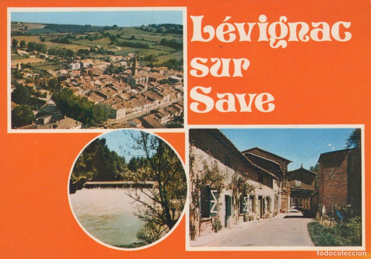 Postcards: France L&eacute;vignac sur Save Vue A&eacute;rienne Moulin Save Rue Unposted *YAF550