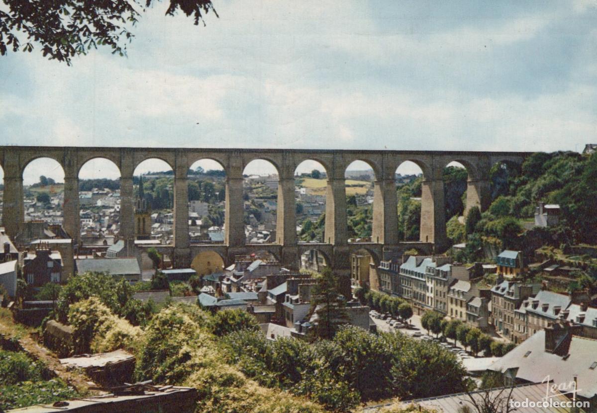 Postcards: France Morlaix Bretagne Vue G&eacute;n&eacute;rale du Viaduc et de la Ville 1969 *YAF864