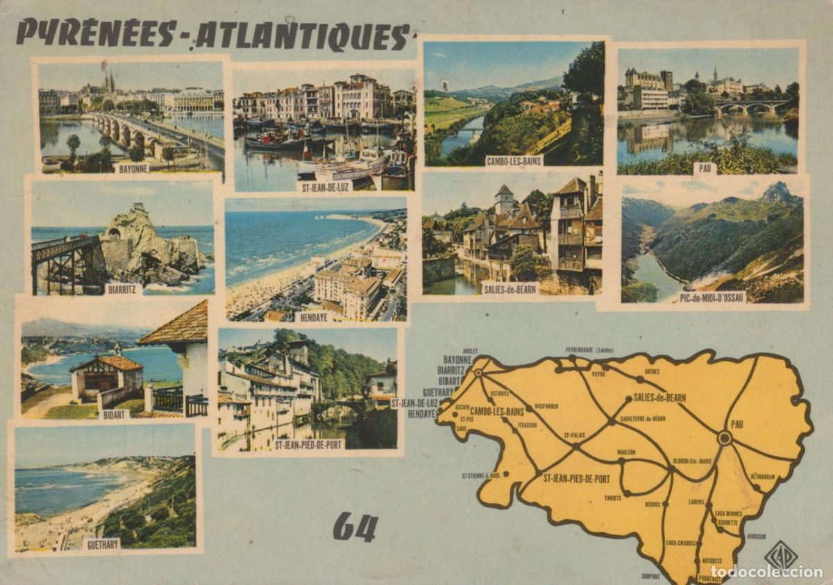 Postkarten: France Bayonne Pau Biarritz St Jean de Luz Pyr&eacute;n&eacute;es Atlantiques Vues *YAF566