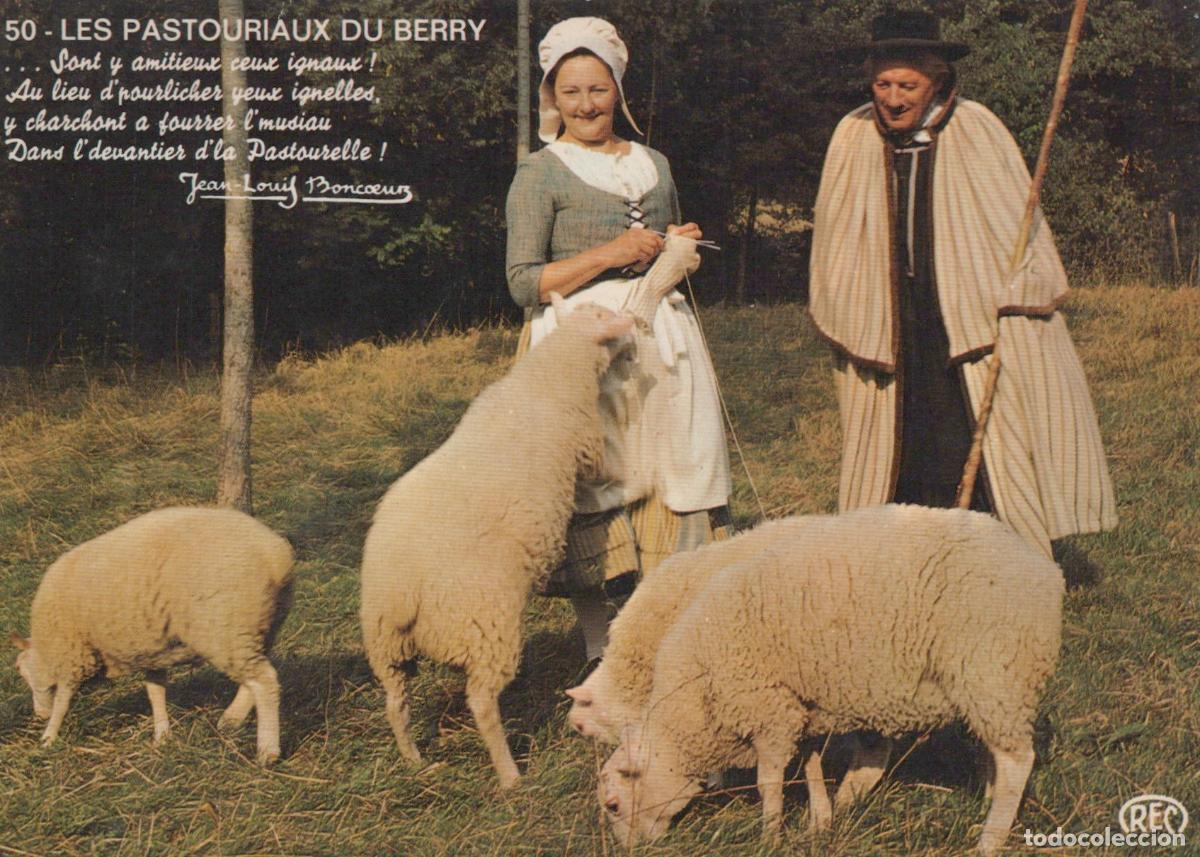 Postkarten: France Chateauroux Pastouriaux du Berry Costumes Traditionnels Moutons *YAF570