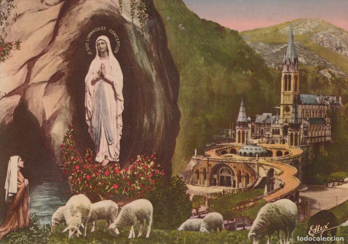 Postkarten: France Lourdes Grotte de Massabielle Basilique Unposted *YAF567