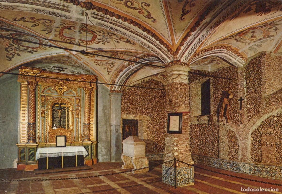 Postales: Portugal &Eacute;vora Capela Dos Ossos Arquitetura Religiosa S&eacute;culo Unposted *YAF919