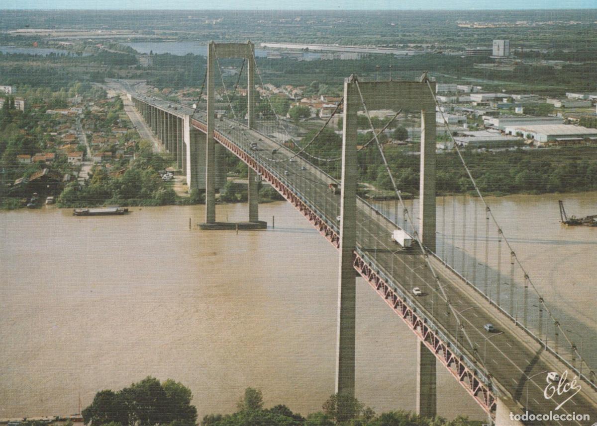 Postales: France Bordeaux Pont D Aquitaine Vue A&eacute;rienne Unposted *YAF591