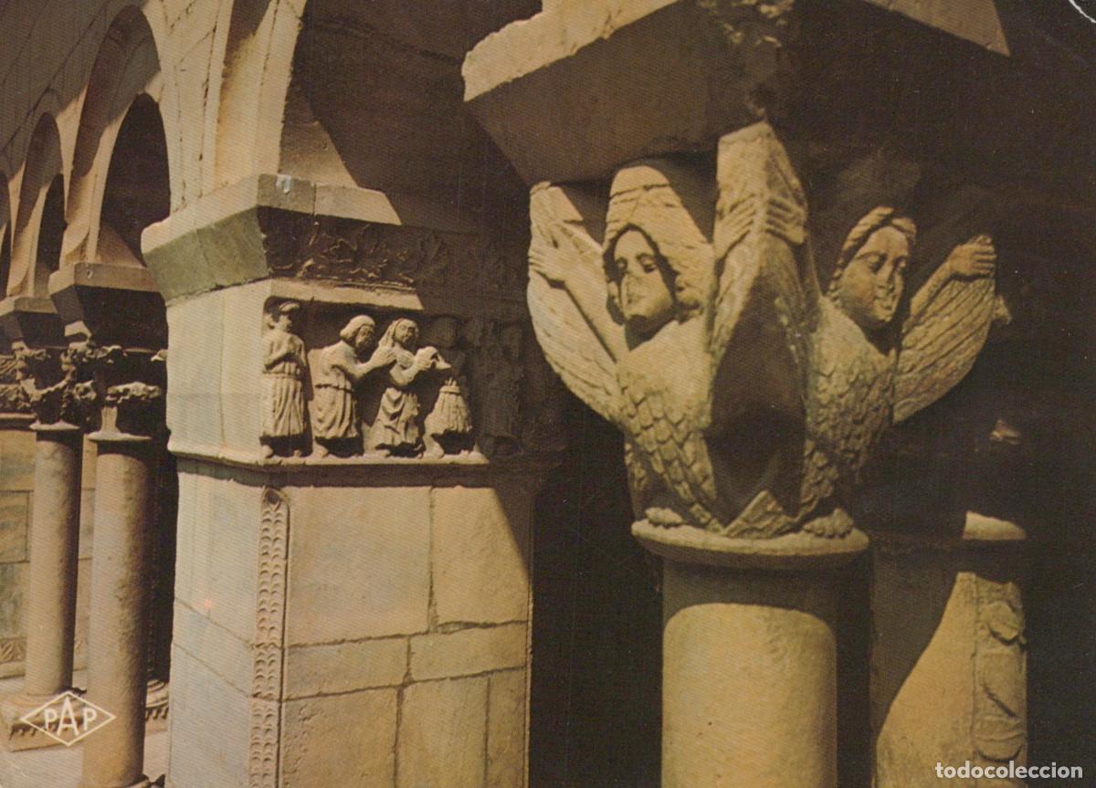 Postales: France Elne Clo&icirc;tre Xiie Si&egrave;cle Chapiteaux Sculpt&eacute;s Romane *YAF597