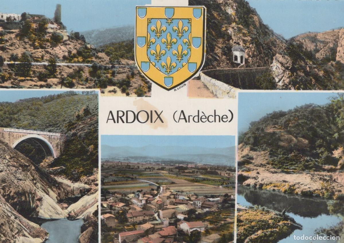Postcards: France Ardoix Vues Panoramiques des Paysages Village Pont *YAF606