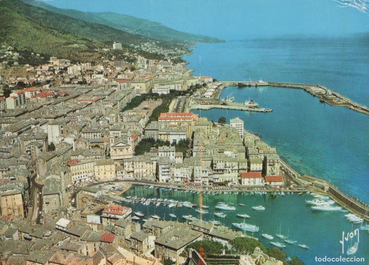 Postcards: France Bastia Vue A&eacute;rienne du Port et de la Ville C&ocirc;ti&egrave;re *YAF953
