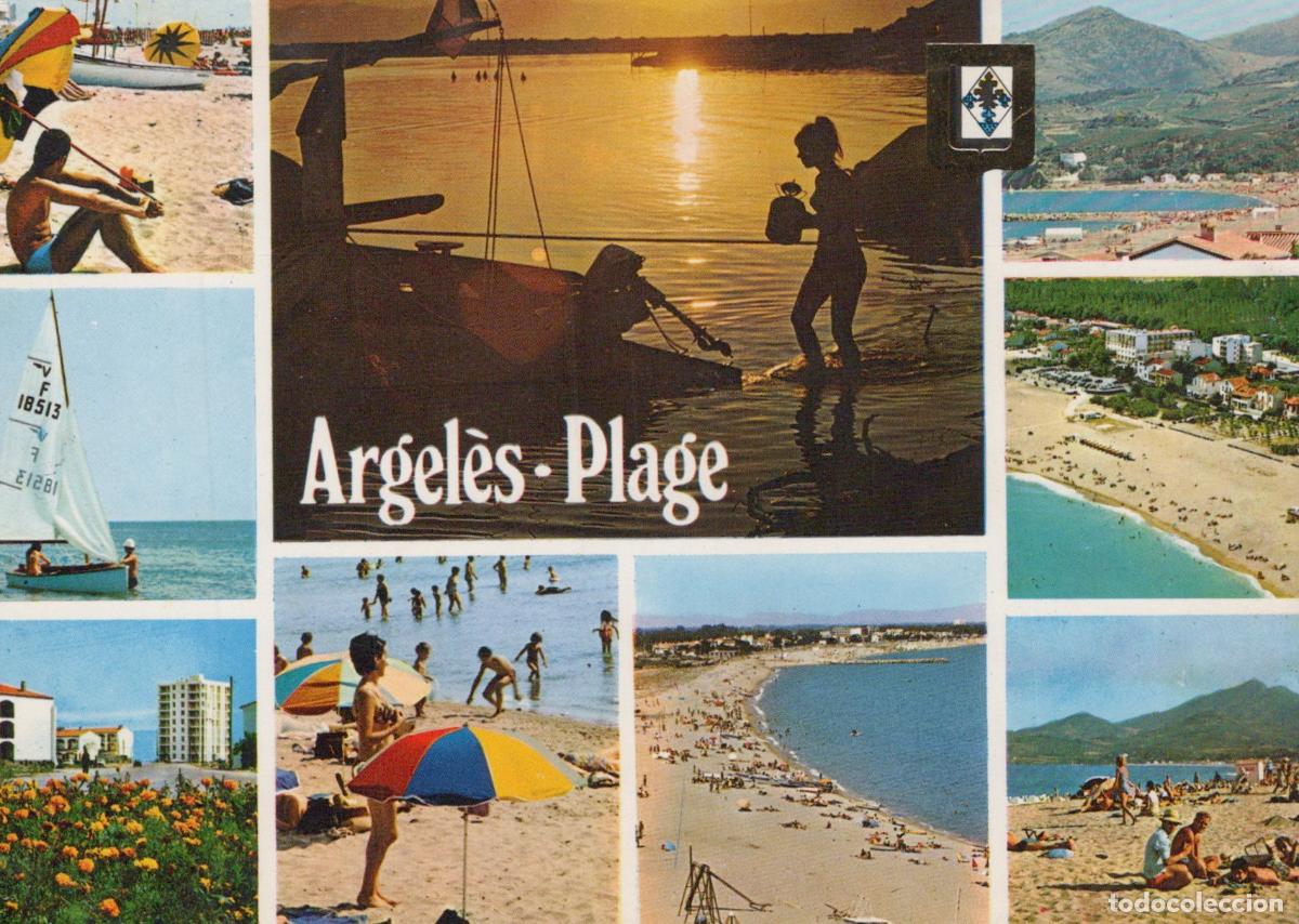 Postcards: France Argeles sur Mer Plage Sc&egrave;nes Estivales Multi Vues Affrancata *YAF616