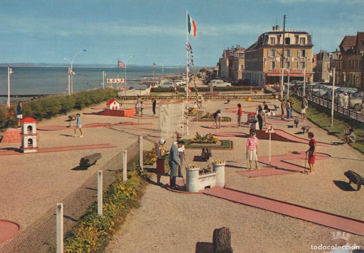 Postkarten: France Luc sur Mer Normandie Golf Miniature et Mer Architecture Unposted *YAF625