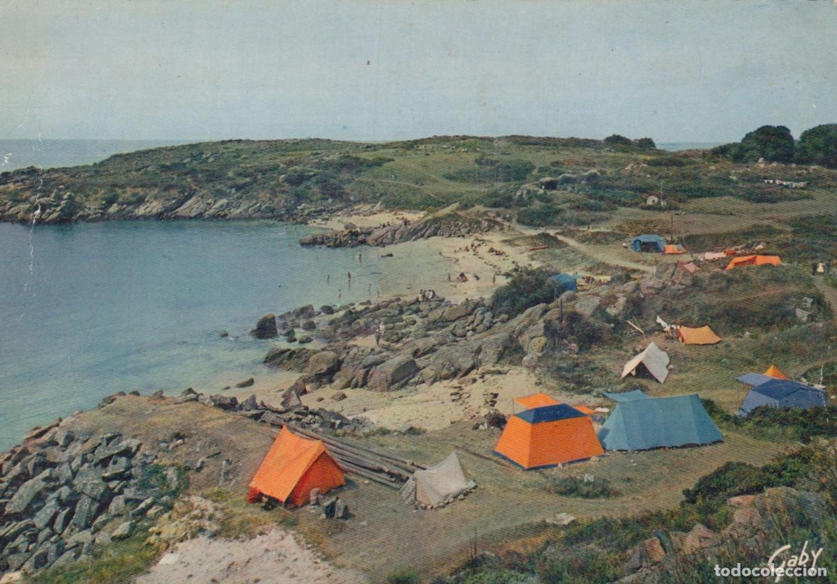 Postais: France Iles Chausey Plage de Port Marie Camping Paysage Unposted *YAF665