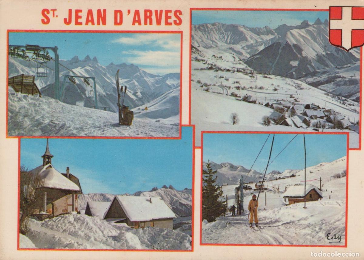 Postcards: France St Jean D Arves Paysage Alpin Station de Ski T&eacute;l&eacute;si&egrave;ge *YAF680