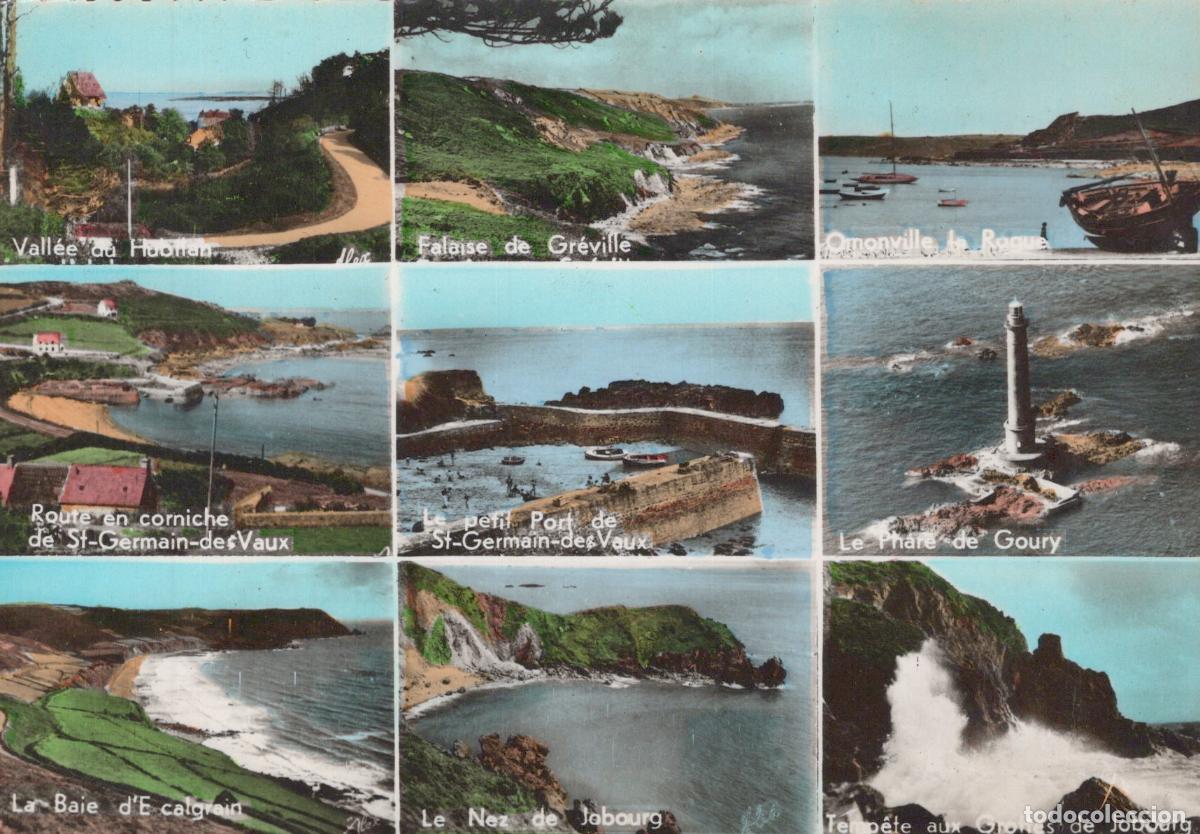 Postkarten: France Cherbourg Normandie Paysages Marins Phare de Goury Ports Unposted *YAF686