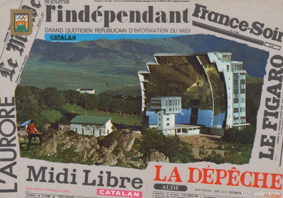Postkarten: France Font Romeu Four Solaire D Odeillo Architecture Moderne *YAF707